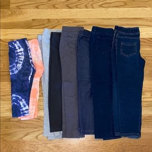 8 pairs of assorted leggings/Jeggings